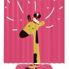 Cute Deer Family Shower Curtain With Waterproof Fabric, Natural Bathroom Decor