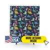 Cute Dino Pattern Shower Curtain For Kid'S Bathroom