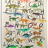 Cute Dinosaur Alphabet Shower Curtain For Kid'S Bathroom Decor