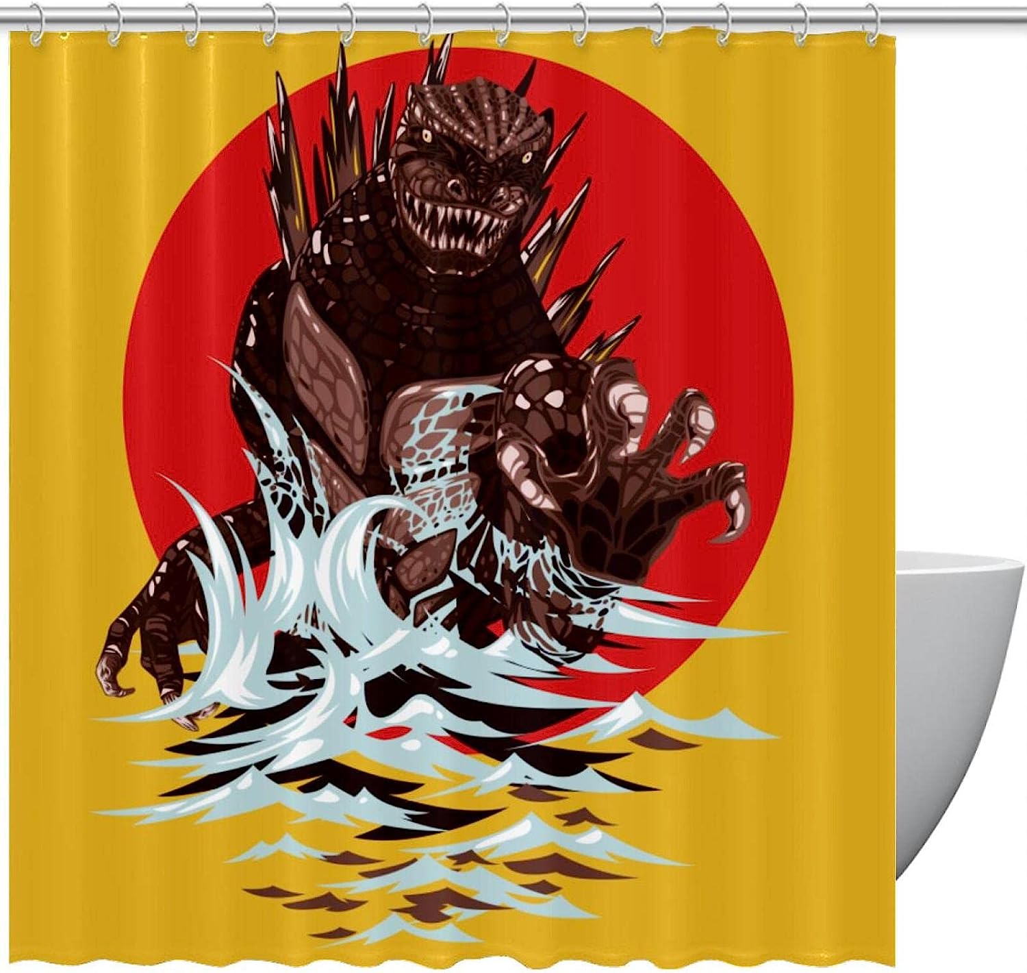Cute Dinosaur Shower Curtain For Animal Lovers