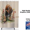 Cute Dog And Paws Shower Curtain