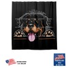 Cute Dog, Paw Print Printed Shower Curtain - Waterproof And Stylish