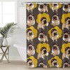 Cute Dog Shower Curtain, Waterproof Bathroom Accessory