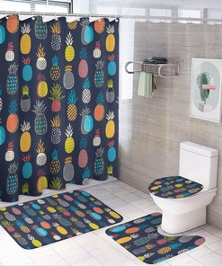 Cute Dolphin and Pineapple Shower Curtain for Bathroom - Unique Shower Curtain Ideas for Kids Bathroom