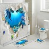 Cute Dolphins Seashell Beach Decor - Lovely Fabric Shower Curtains