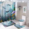 Cute Dolphins Shower Curtain for Bathroom - Cute Shower Curtain Ideas for Mental Peace
