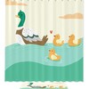 Cute Duck Cartoon Shower Curtain For Kid'S Bathroom Design