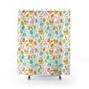 Cute Easter Bunny Rabbit Shower Curtain Bathroom Decor Gift for Housewarming or Holiday