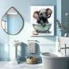 Cute Elephant Bath Print Printable Wall Art for Bathroom Decor 
