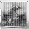 Cute Elephant In Bathtub Sunflower Shower Curtain