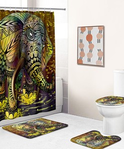 Cute Elephant Shower Curtain For Your Bathroom