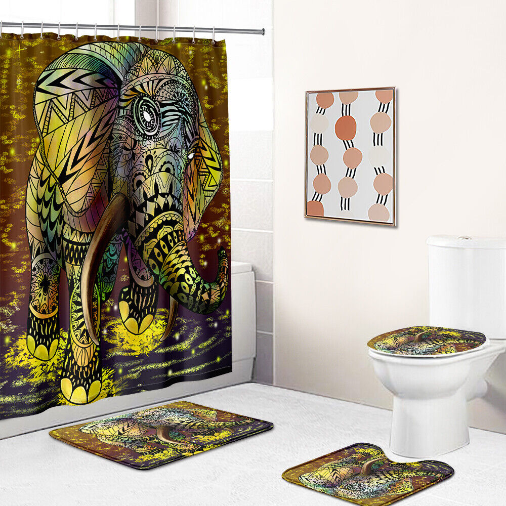 Cute Elephant Shower Curtain For Your Bathroom