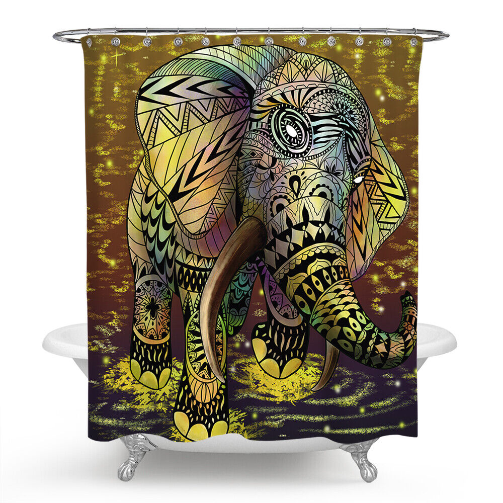 Cute Elephant Shower Curtain For Your Bathroom