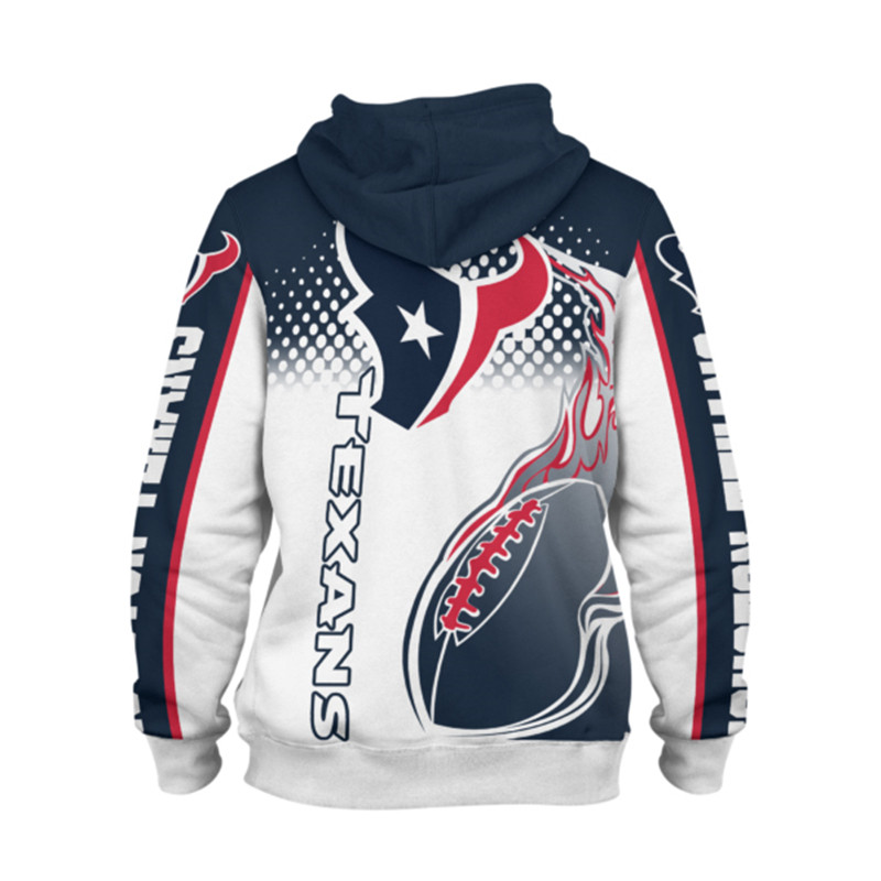 Cute Flame Balls Graphic Houston Texans Hoodie 3D All Over Print, Ideal For Fans