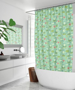 Cute Frog Shower Curtain With Frog Lover Gift - A Perfect Addition To Your Kids' Bathroom Decor