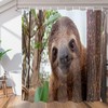 Cute Funny Sloth Shower Curtain for Bathroom Fabric Home Decor 