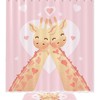 Cute Giraffes Shower Curtain Mat For Bathroom With Waterproof Fabric, Animal Bathroom Decor