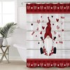 Cute Gnome Love Heart Mother's Day Shower Curtain - Heartfelt Bathroom Decor