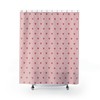Cute Hearts Valentine Shower Curtain, Pink Aesthetic And Romantic Bathroom Decor