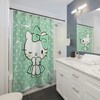 Cute Hello Kitty Kids Bathroom Shower Curtain, Stylish One Sided Print For Playful Decor