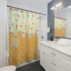 Cute Ice Cream Drip Unique Shower Curtain For Colorful And Fun Bathroom Decor