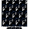 Cute Killer Whale With Black Background Print Shower Curtain For Elegant And Waterproof Bathroom Decor