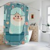 Cute Lama Shower Curtain For Fun And Quirky Bathroom Decor