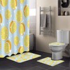 Cute Lemon Fruit Pattern Luxury Shower Curtain