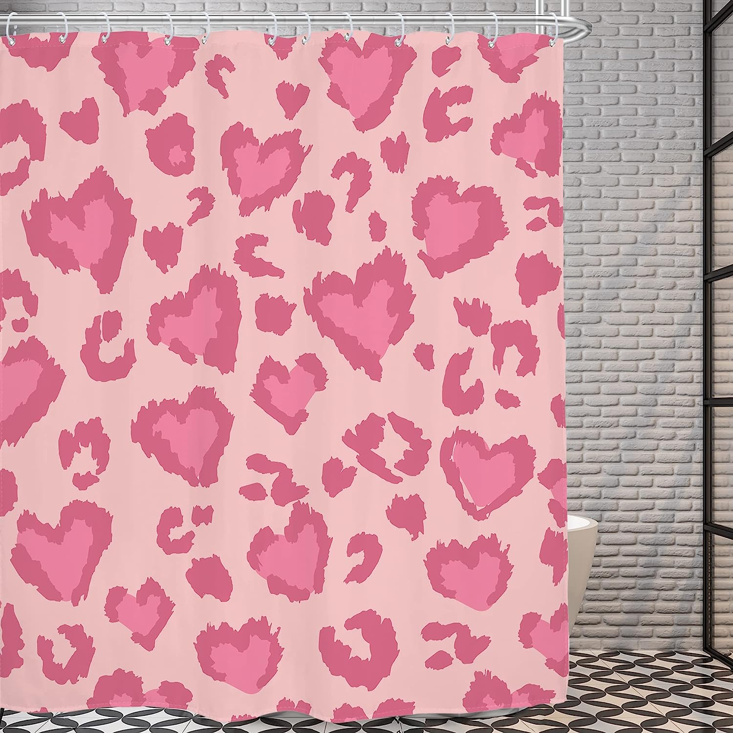 Cute Leopard - Watercolor Cheetah Shower Curtain By Ambzek