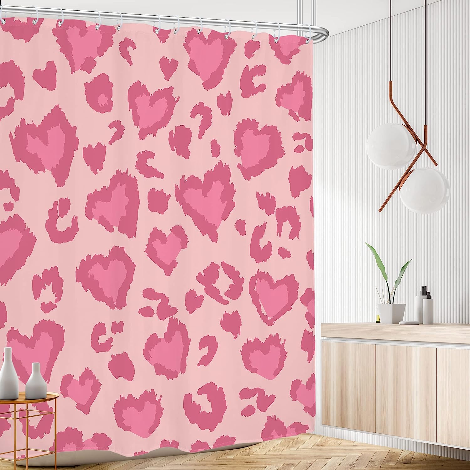 Cute Leopard - Watercolor Cheetah Shower Curtain By Ambzek - Image 2
