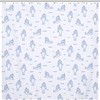 Cute Manatees Unicorns Restroom Shower Curtain, Fun And Whimsical Bathroom Decor