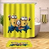 Cute Minion Shower Curtain For Bathroom Decor