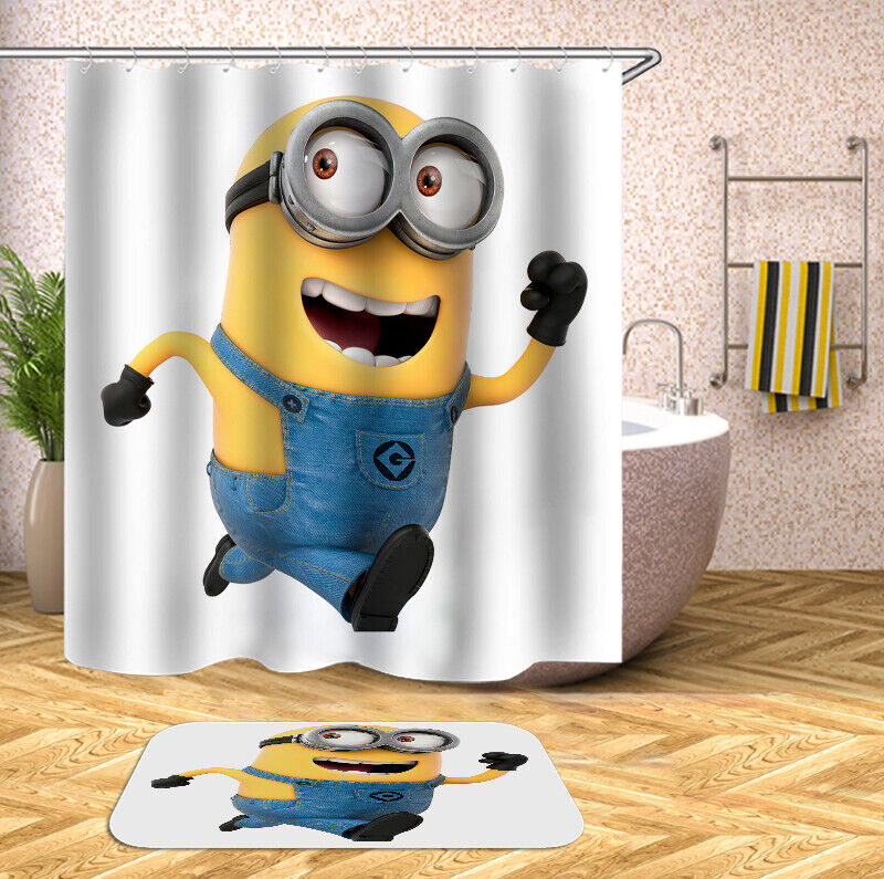 Cute Minion Shower Curtain For Bathroom Decor - Image 2