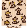 Cute Monkey Banana Print Shower Curtain For Fun And Playful Bathroom Decor