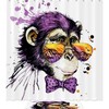 Cute Monkey - Waterproof Shower Curtain For Your Bathroom