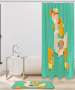Cute Mother Duck Best Shower Curtain for Your Kids' Bathroom