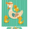 Cute Mother Duck Shower Curtain Mat For Fun And Waterproof Bathroom Decor