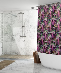 Cute Mushroom Lover Gift, Mushroom Shower Curtain for Bathroom Decor 