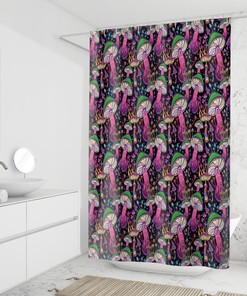 Cute Mushroom Lover Gift, Mushroom Shower Curtain for Bathroom Decor 