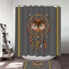 Cute Native Owl Dream Catcher Kids Bathroom Shower Curtain
