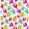 Cute Nursery Elephant Barn Cartoon Joyful Bathroom Shower Curtain, Fabric Bath Curtain for Newborn