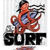 Cute Octopus Waterproof Fabric Bathroom Shower Curtain