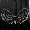 Cute Owl Face Pattern Shower Curtain Modern Home Bathroom Hotel Spa Decorations Waterproof Fabric