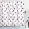 Cute Owls On The Branch Print Animal Shower Curtain For Kids Bathroom