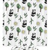 Cute Panda Bamboo Luxury Shower Curtain