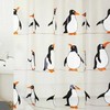 Cute Penguin Bath Shower Curtain for a Cozy Bathroom Decor