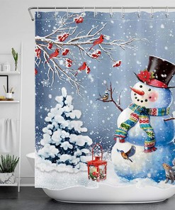 Cute Penguin Kids Bathroom Shower Curtain with Unique Design