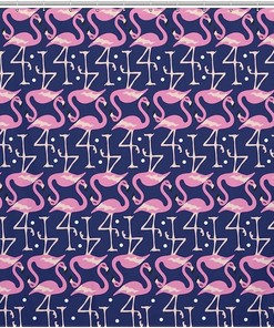 Cute Pink Flamingo Waterproof Bath Curtain for your Personalized Bathroom Decoration