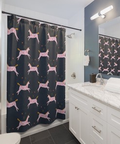 Cute Pink Unicorn Shower Curtain to Add Unique Design to Your Bathroom