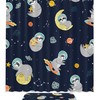 Cute Planets Shower Curtain For Bathroom With Funny Sloth Print, Great For Outer Space And Animal Lovers 